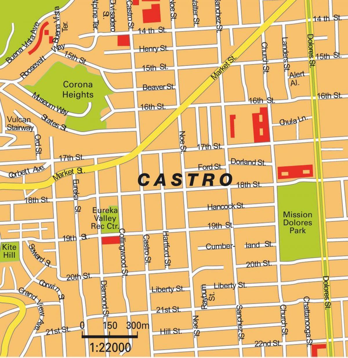 mapa del districte de castro de San Francisco
