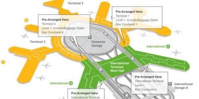Mapa de l'aeroport de San Francisco equipatge reclamació