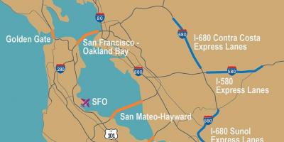 Autopistes de San Francisco mapa