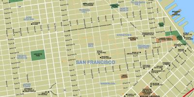 Mapa de les atraccions de San Francisco
