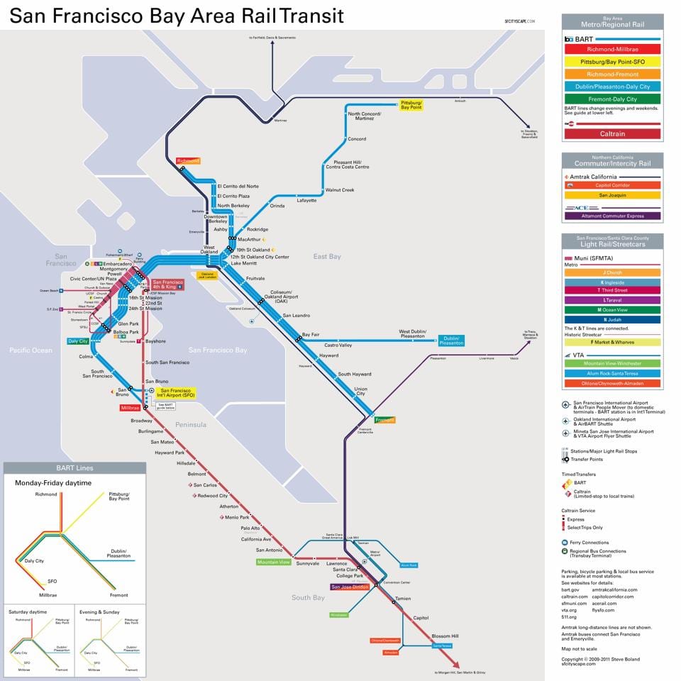 àrea de la badia de transport públic mapa