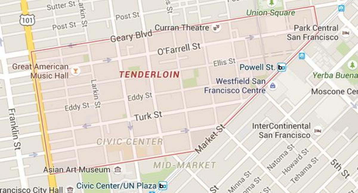 el filet de San Francisco mapa