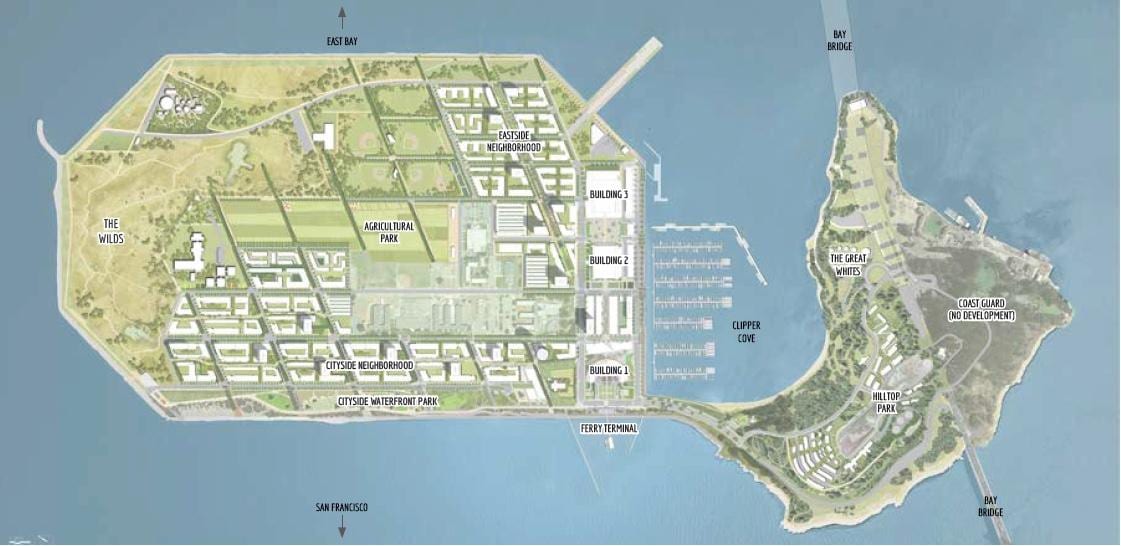 Mapa de l'illa del tresor San Francisco