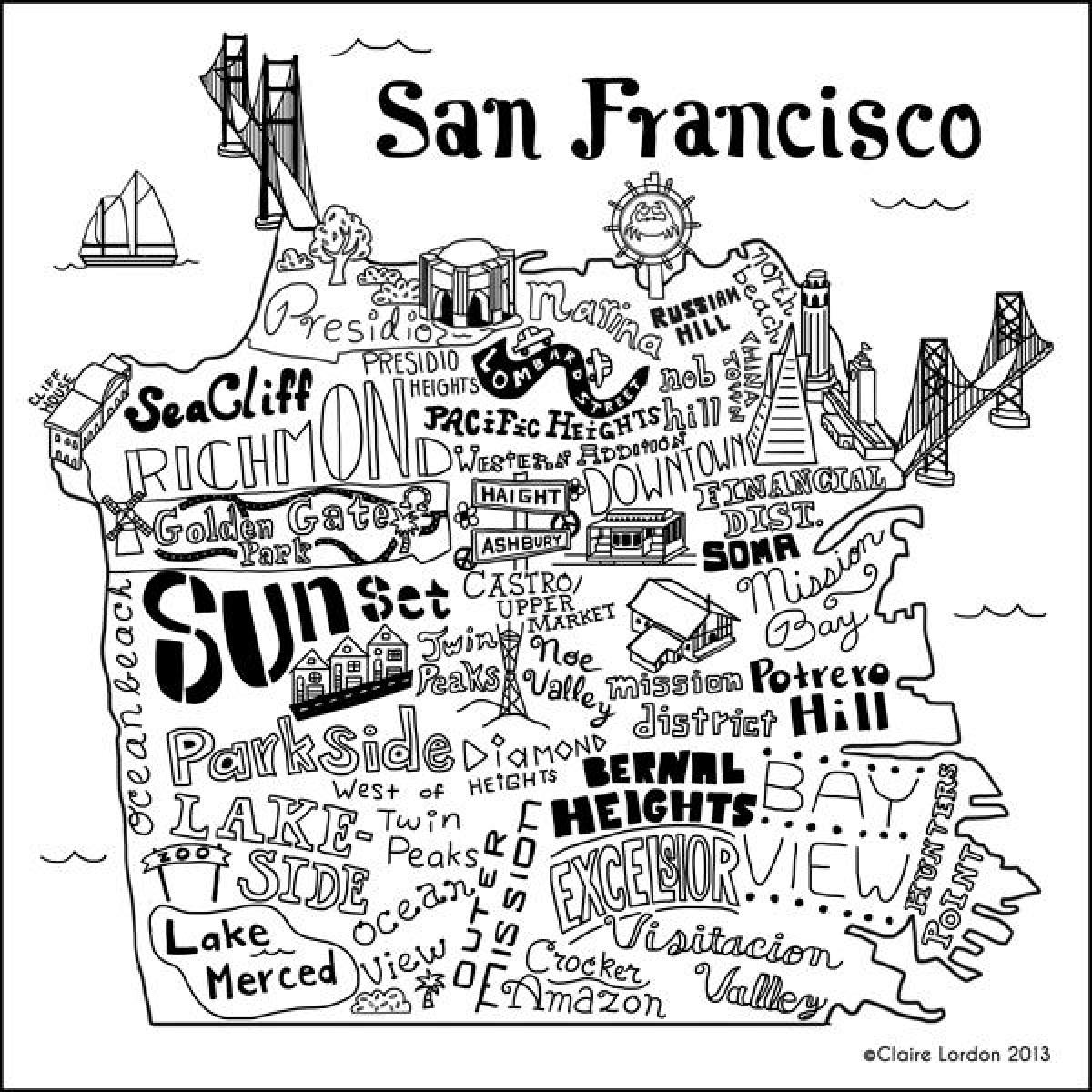 Mapa de la botiga de San Francisco