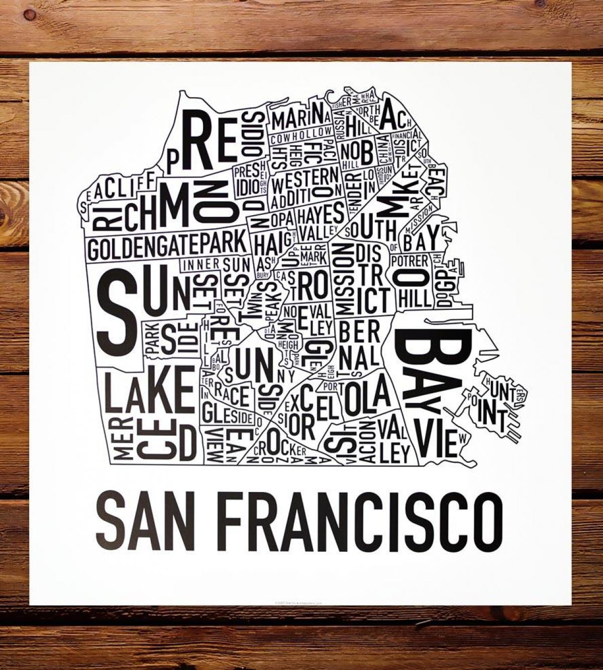 Mapa de San Francisco barri de l'art