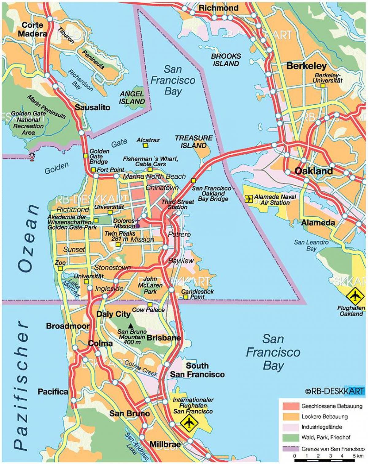 Mapa del comtat de San Francisco