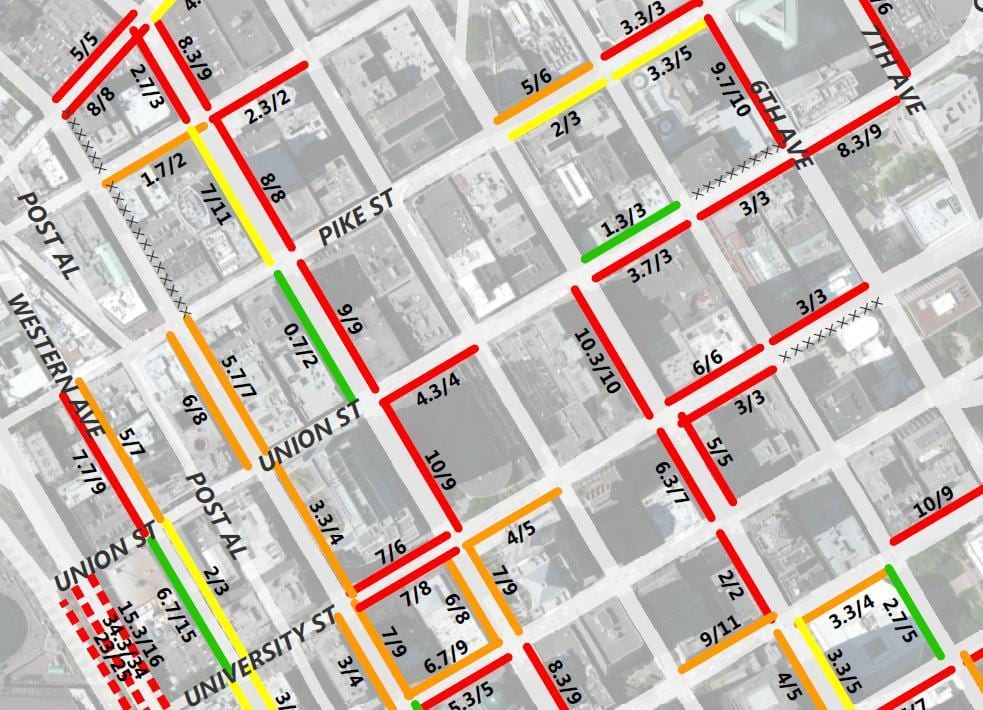 Mapa de San Francisco de 2 hores d'aparcament