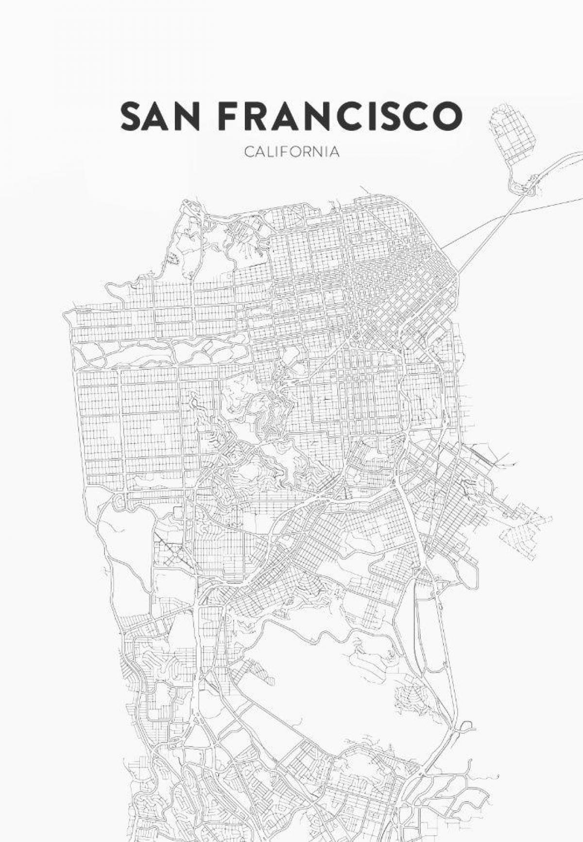 imprimir mapa de San Francisco