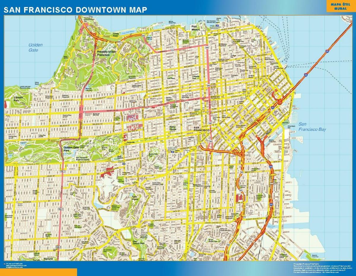 Mapa de San Francisco paret