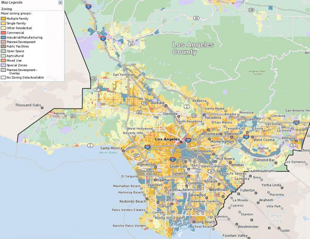 Mapa de San Francisco zonificació 
