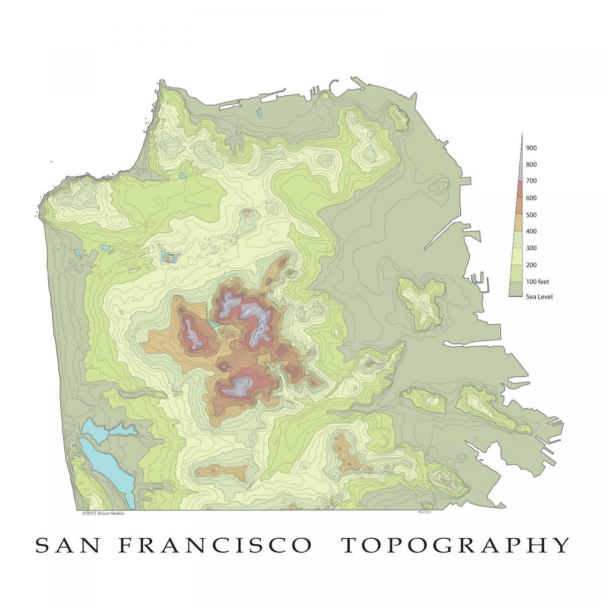 San Francisco mapa topogràfic