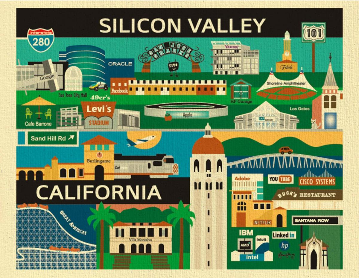 Mapa de silicon valley cartell