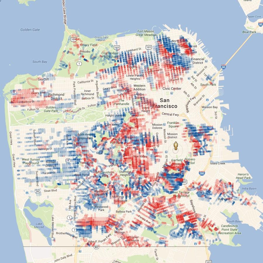 Mapa del turó de grau