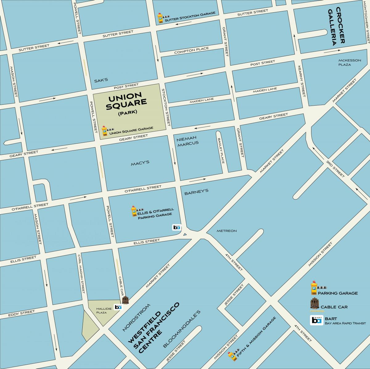 San Francisco de compres mapa