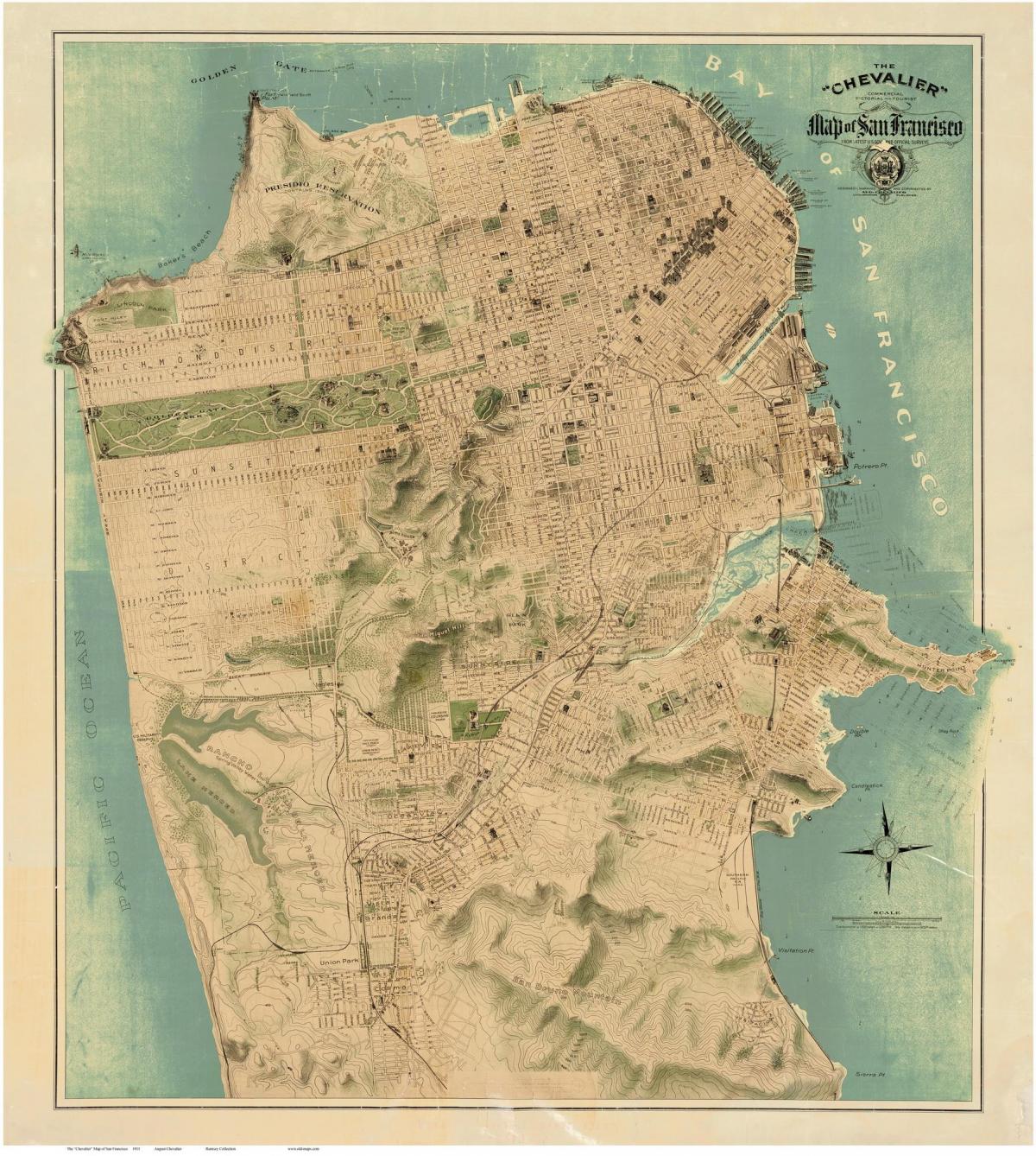Mapa de l'antiga San Francisco 