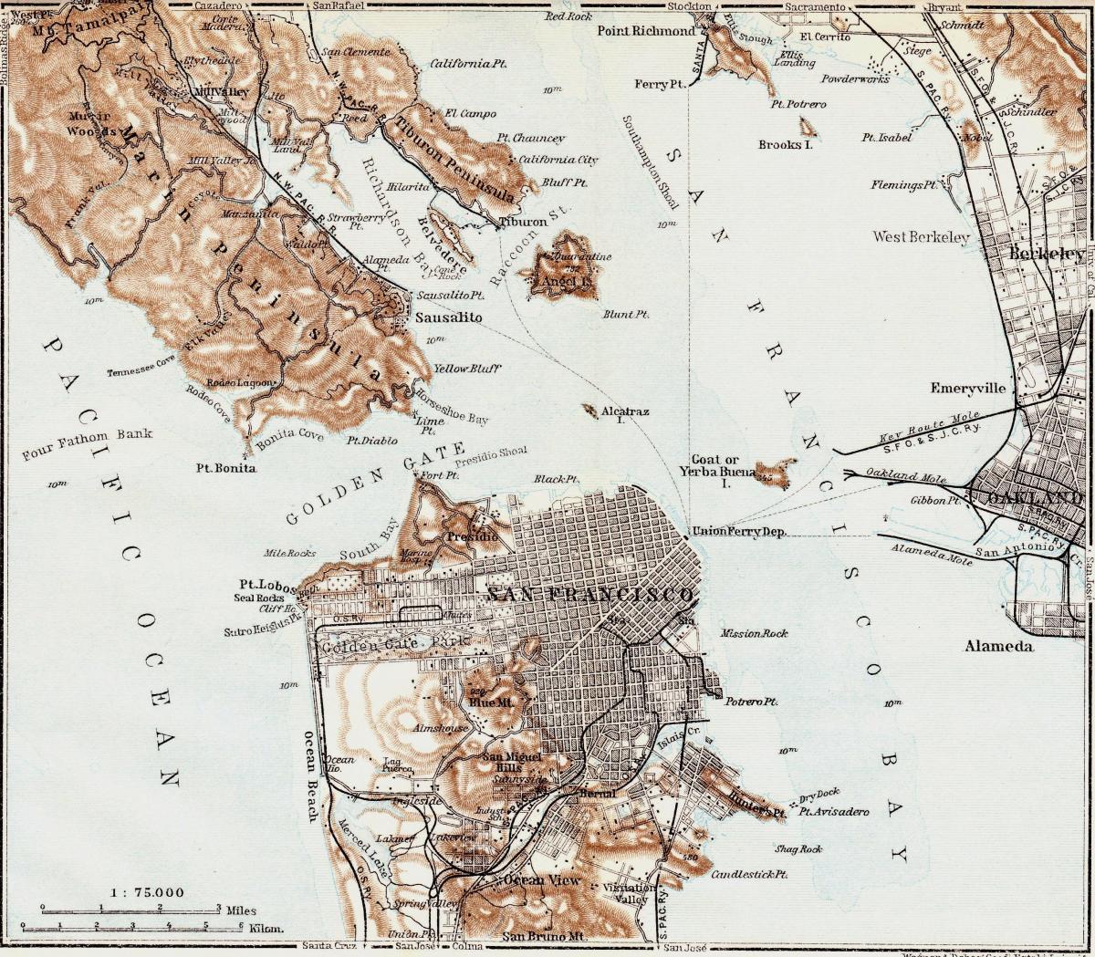 Mapa de la verema San Francisco 