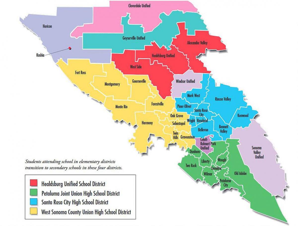 San Francisco school district mapa