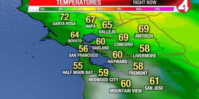Mapa de la zona de la badia de temperatura