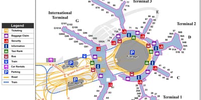 Mapa de kSFO aeroport