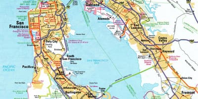 Mapa de la zona de la badia autopista 