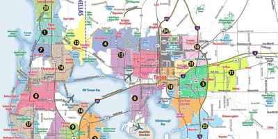 A San Francisco bay area codi postal mapa