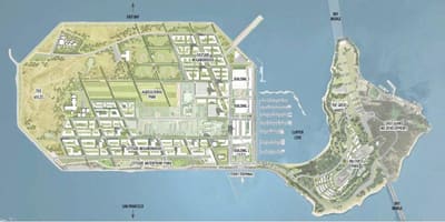 Mapa de l'illa del tresor San Francisco