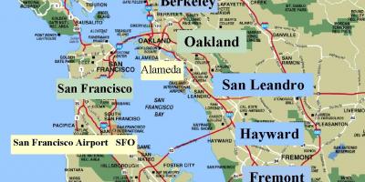 Mapa de San Francisco zona de califòrnia