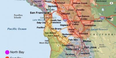 San Francisco plànol de la zona i els seus voltants