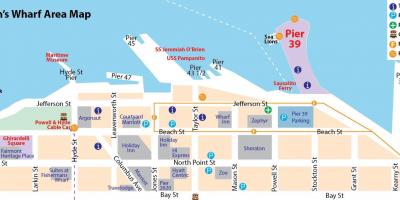 Mapa de San Francisco pier 39 àrea