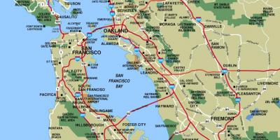 Mapa de San Francisco àrea de municipis