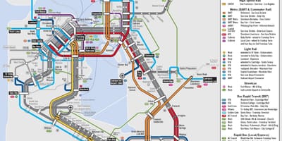 San Francisco massa trànsit mapa