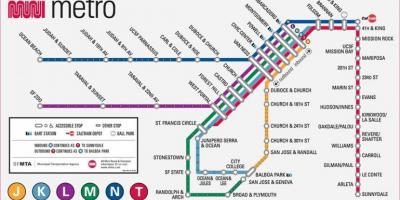 San Fran metro mapa