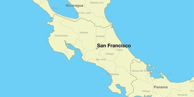 Mapa de San Francisco, en un món
