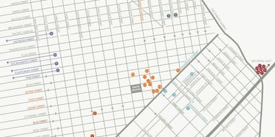 Mapa de San Francisco galeries d'art
