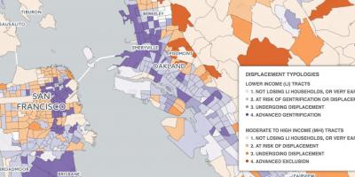 Mapa de San Francisco gentrificació