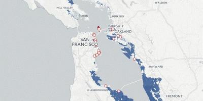Mapa de San Francisco inundació
