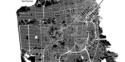 Mapa de San Francisco vector