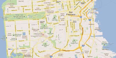 San Francisco llocs d'interès mapa