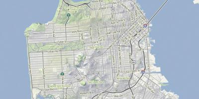 Mapa de San Francisco terreny