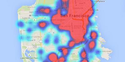 Mapa de calor de San Francisco