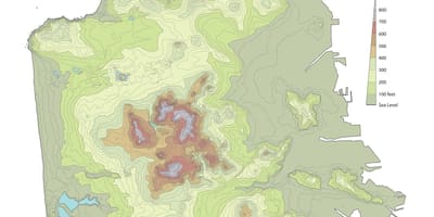 San Francisco mapa topogràfic