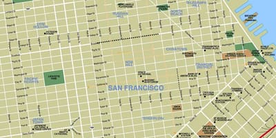 San Fran mapa turístic