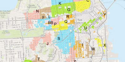 San Francisco aparcament zones mapa
