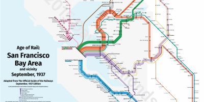 San Fran tren mapa