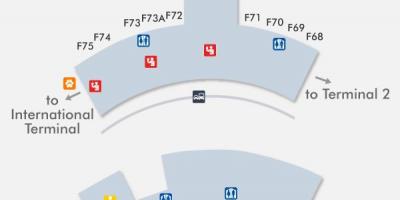 SFO airport mapa de la terminal 3