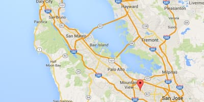 Mapa de silicon valley ciutats