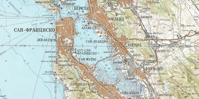 Mapa d'soviètica San Francisco
