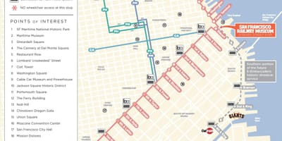 SFO telefèric mapa